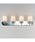 Durham 4-Light Strip Bath Vanity Polished Chrome