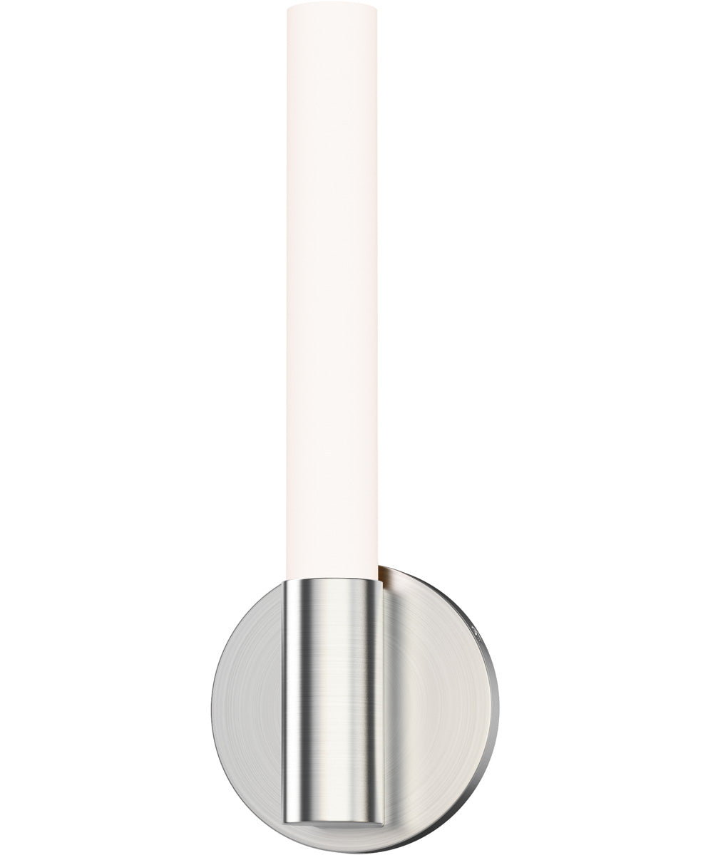 Tubi 14 inch 5CCT LED Wall Sconce Satin Nickel