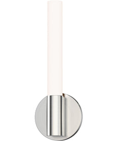 Tubi 14 inch 5CCT LED Wall Sconce Satin Nickel