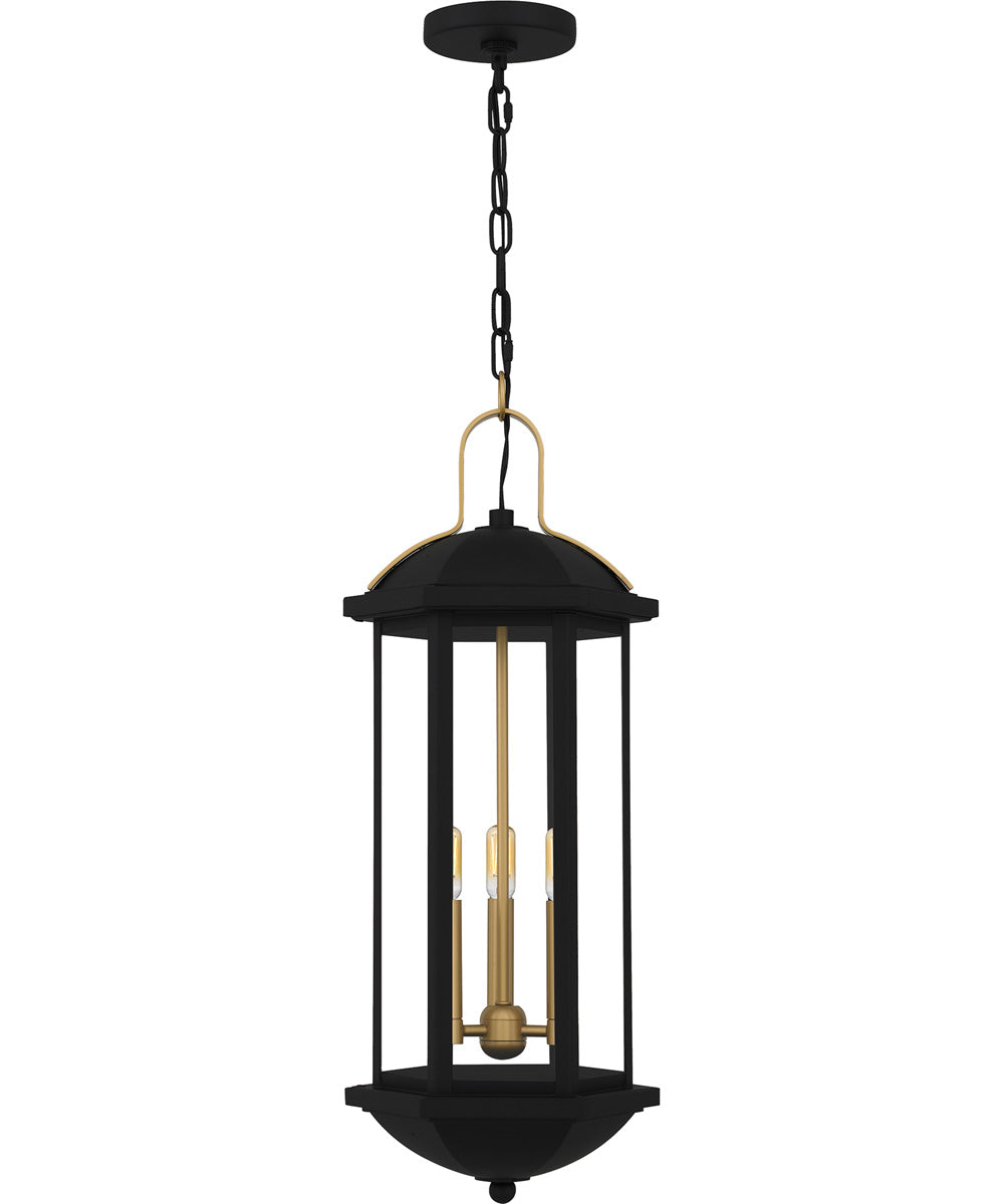 Crestfield Large 3-light Outdoor Pendant Light  Coastal Armour Aluminum Matte Black