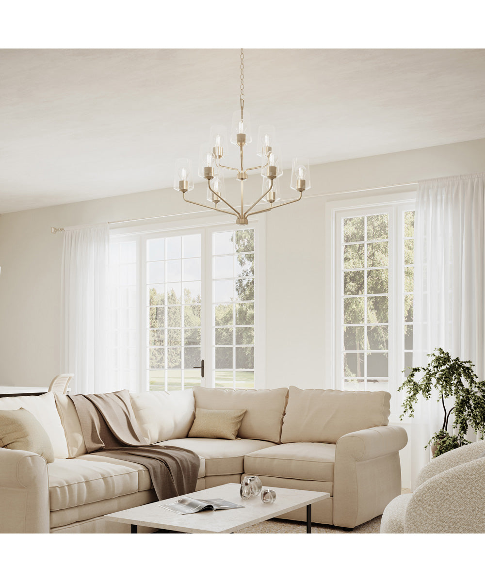 Celino 9-Light Chandelier Brushed Nickel