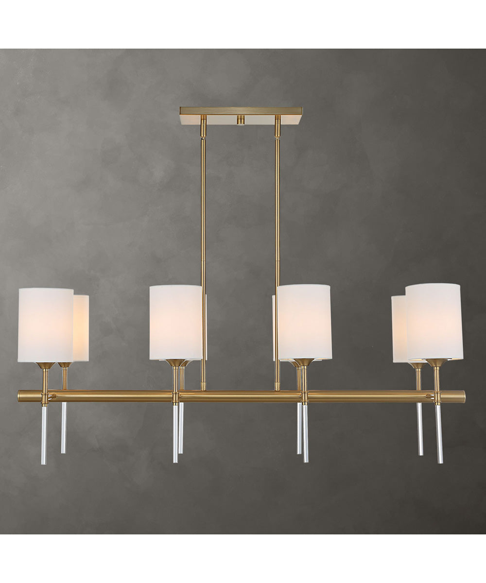 Awyr 8 Light Linear Chandelier