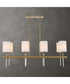 Awyr 8 Light Linear Chandelier
