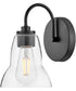 Vera 1-Light Small Single Light Vanity in Black