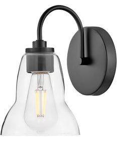 Vera 1-Light Small Single Light Vanity in Black