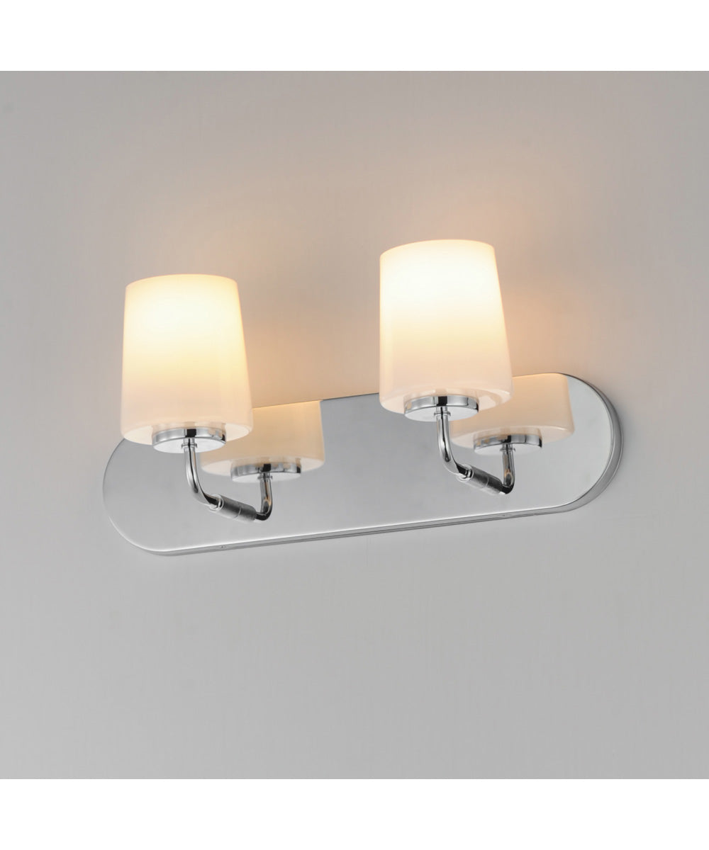 Durham 2-Light Strip Bath Vanity Polished Chrome