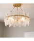 Abigail 4-light Semi Flush Mount Brushed Gold