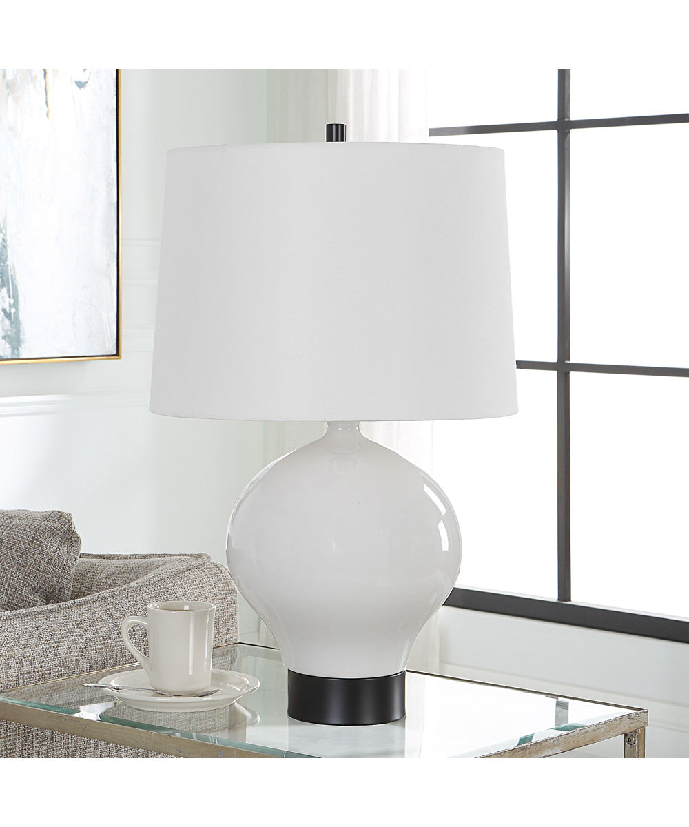 Collar Gloss White Table Lamp