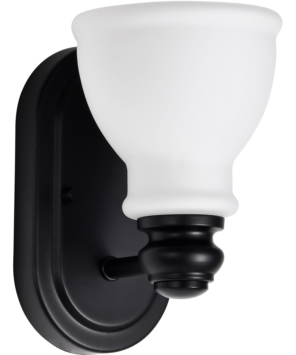 Russel 1-Light Vanity & Wall Matte Black