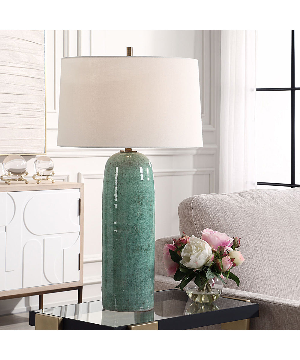 Andale Crackled Teal Table Lamp