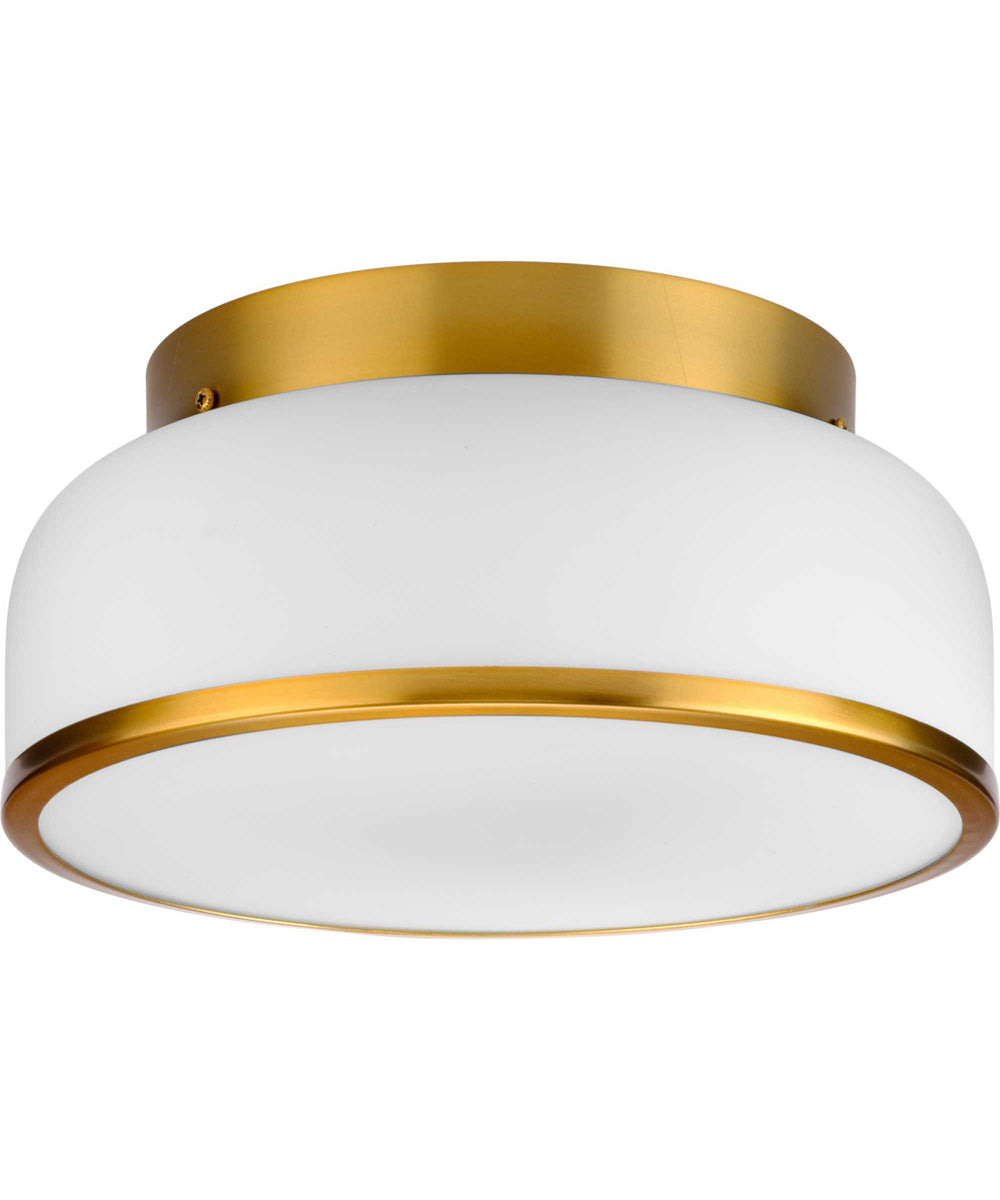 Parkhurst 2-Light New Traditional 11-1/4" Flush Mount Light Brushed Bronze