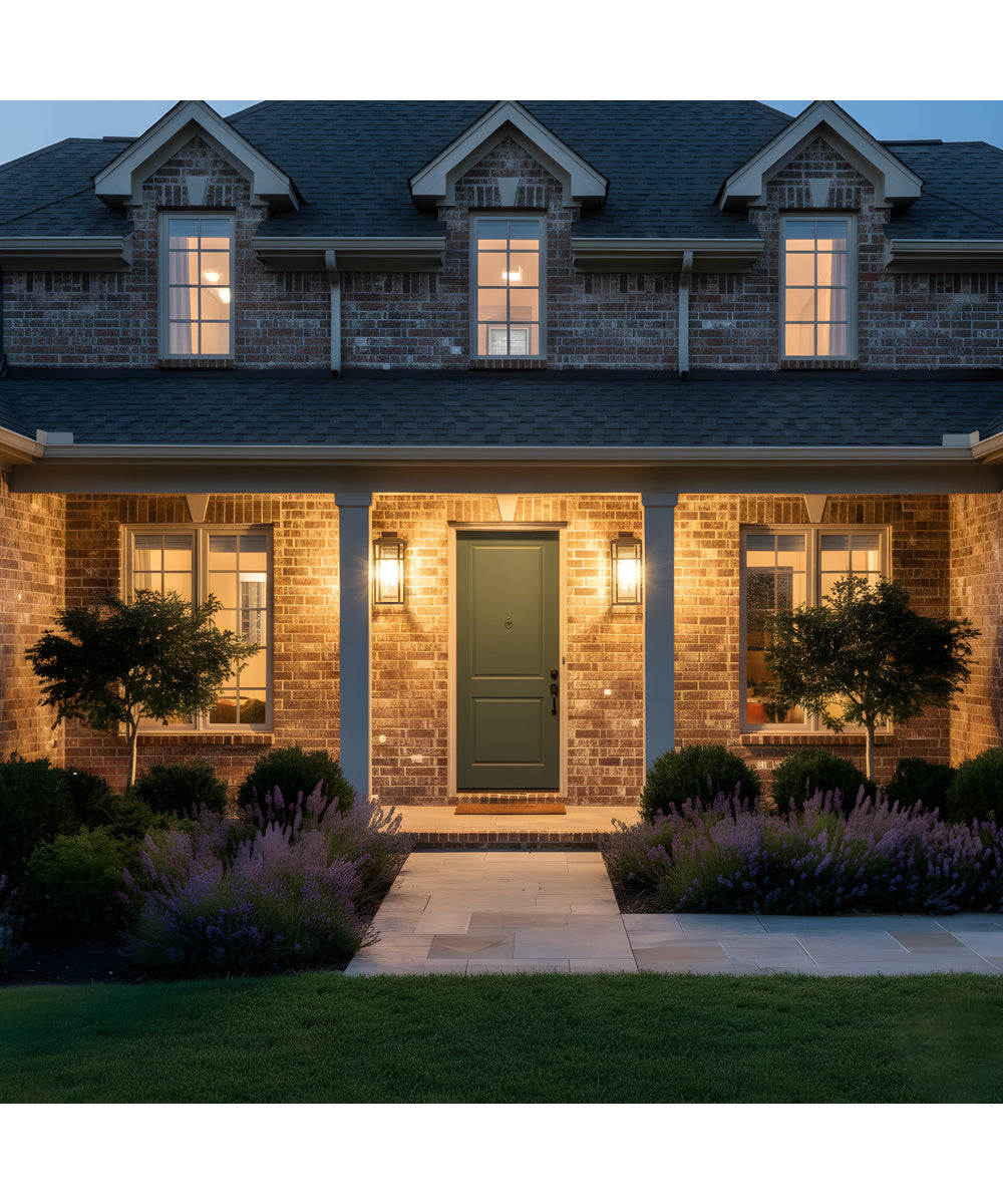 Morgan 1-light Outdoor Wall Light Earth Black