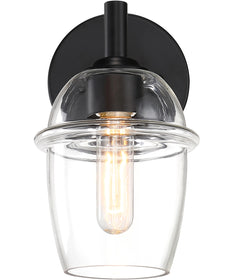Summer Jazz 1 Light Wall Sconce Matte Black