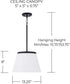 Drake 1-Light Pendant Matte Black