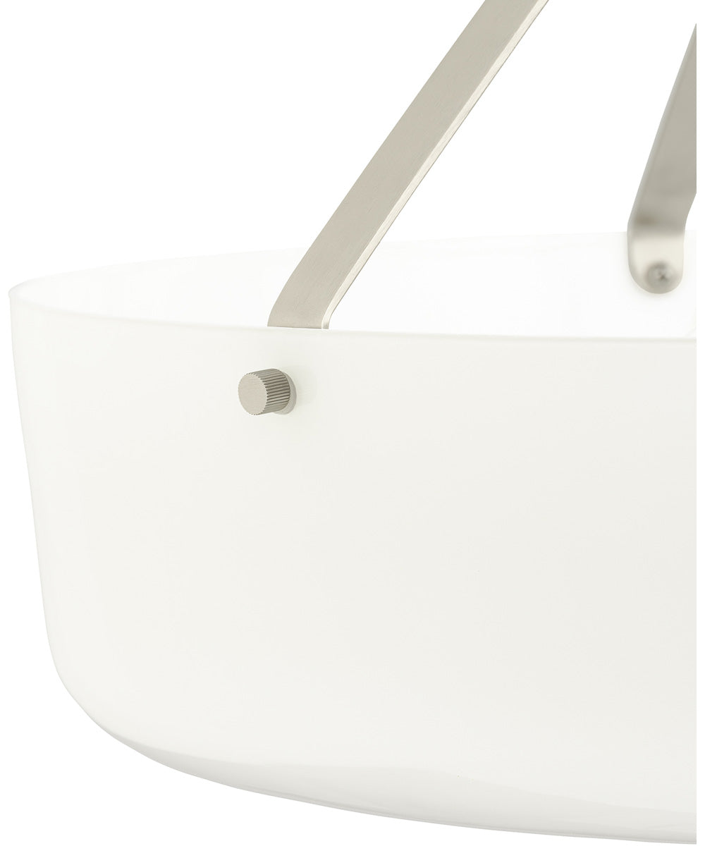 Lieon 3-Light Convertible Pendant Brushed Nickel