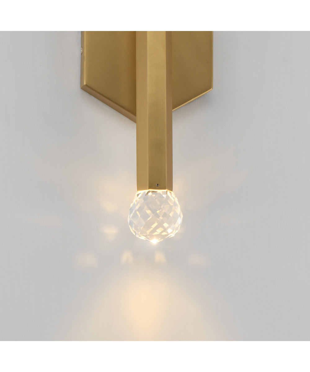 Allumettes 2-Light LED Wall Sconce Gold