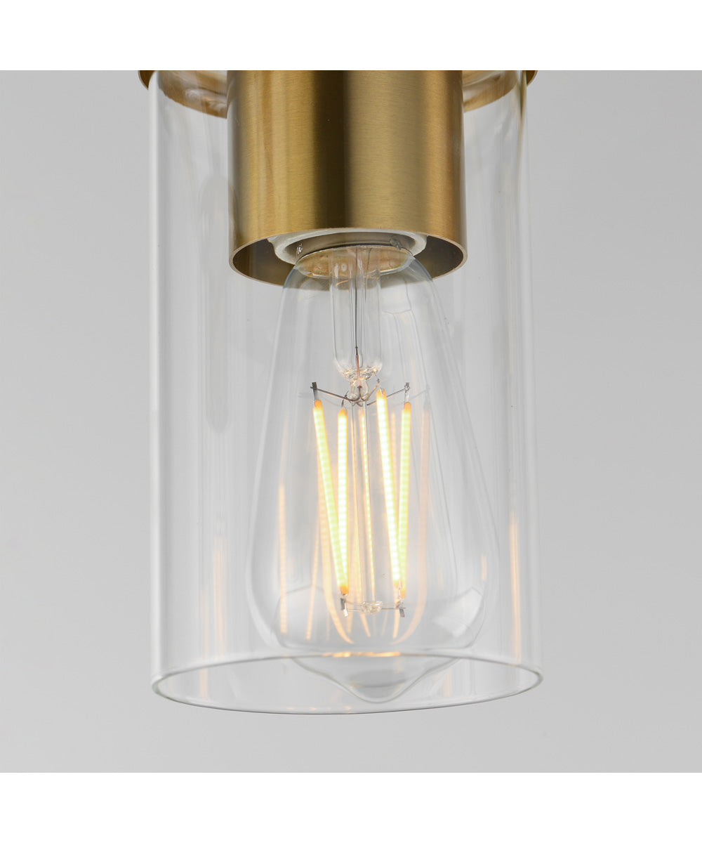 Lateral Mini Pendant Satin Brass