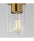 Lateral Mini Pendant Satin Brass