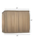 14x14x12 Ivory Shadow Box Pleat Round Corner Square Softback Lampshade