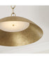Francesca 1-Light Pendant Feathered Gold
