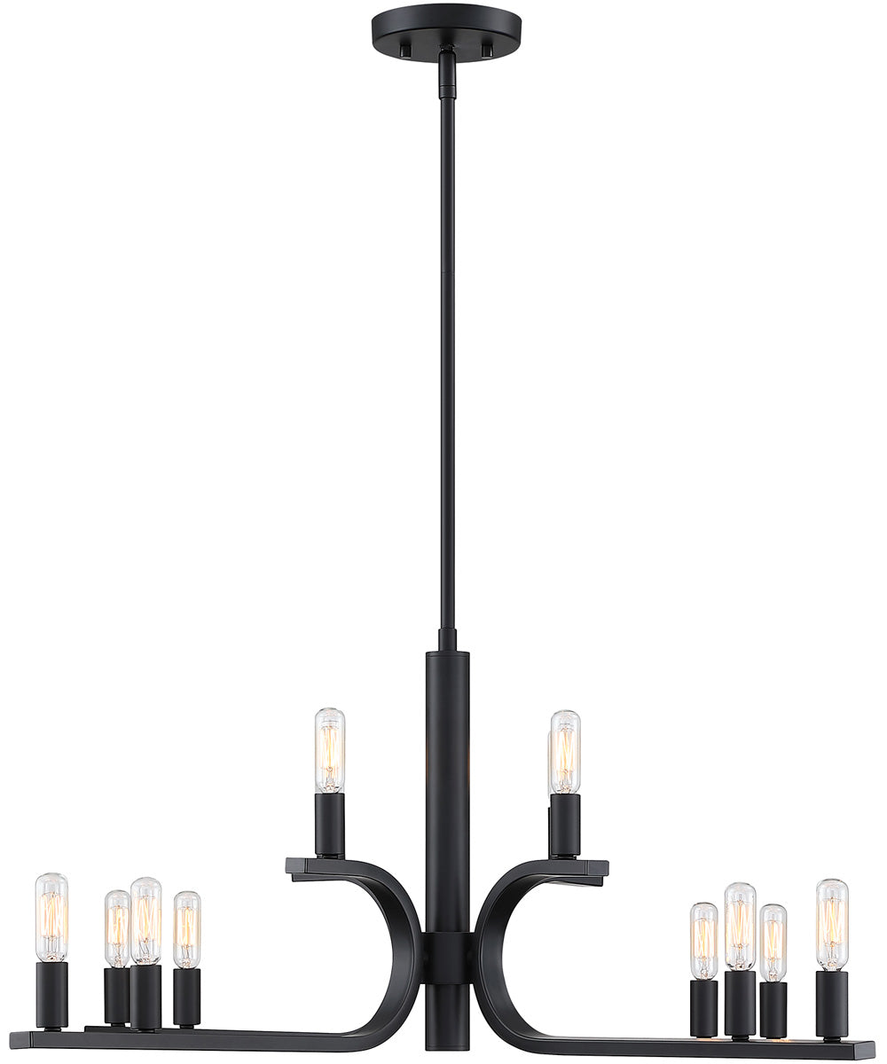 Skye 12 Light Chandelier Matte Black