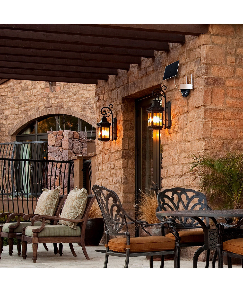 SATCO/NUVO Starfish - Smart Outdoor Pan & Tilt Camera Battery Black / White