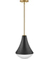 Haddie 1-Light Small Pendant in Black