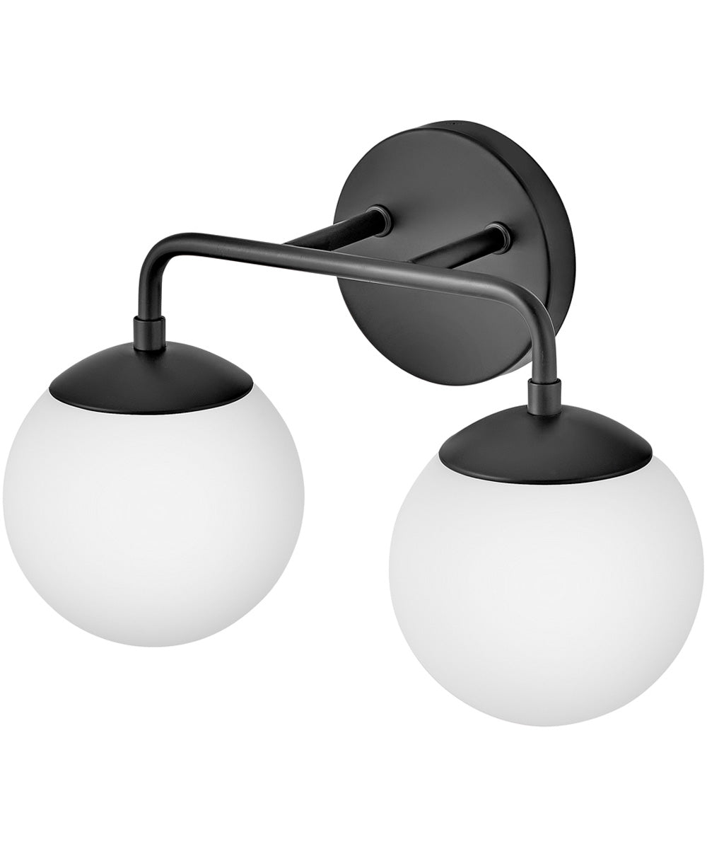 Julep 2-Light Small Two Light Vanity in Black