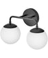 Julep 2-Light Small Two Light Vanity in Black