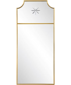 Caddington Tall Brass Mirror