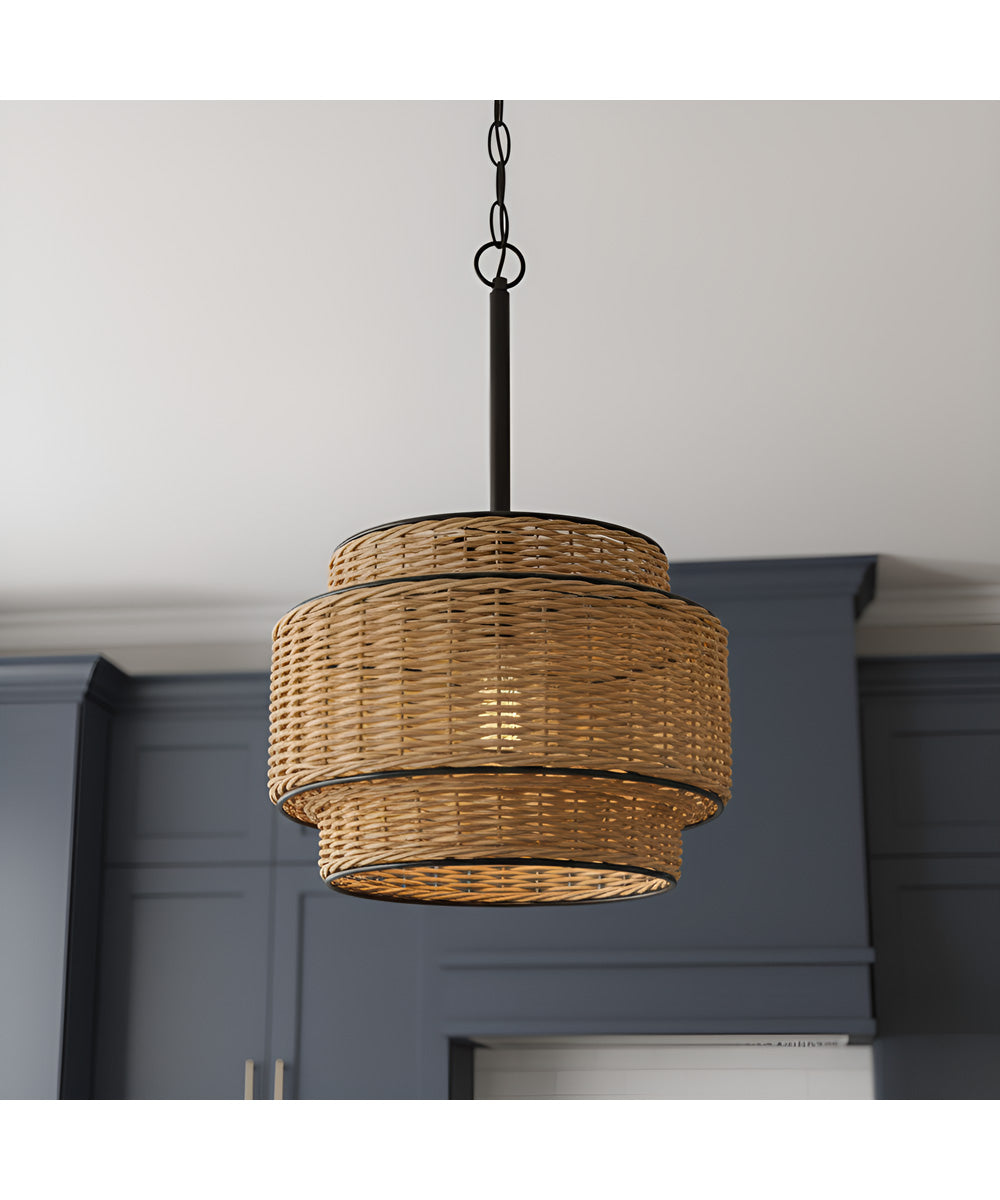 Teton 1-light Mini Pendant Matte Black
