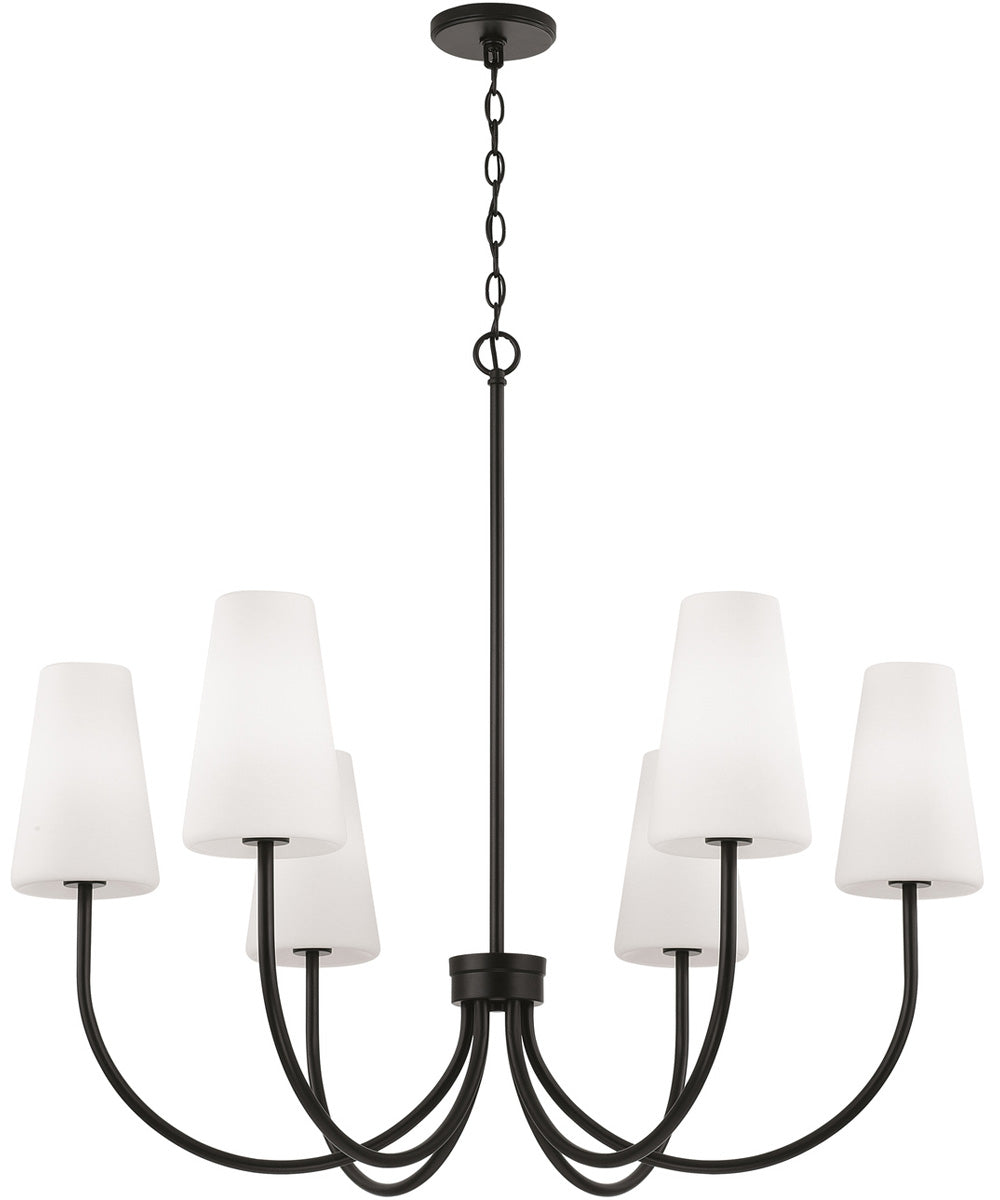 Averitt 6-Light Chandelier Matte Black