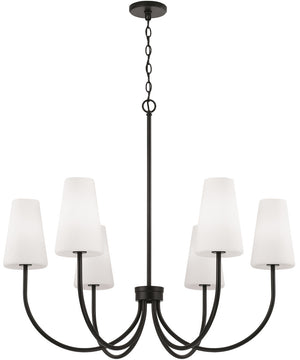 Averitt 6-Light Chandelier Matte Black
