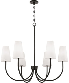 Averitt 6-Light Chandelier Matte Black