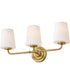 McKenna 3-Light Medium Three Light Vanity in Lacquered Brass