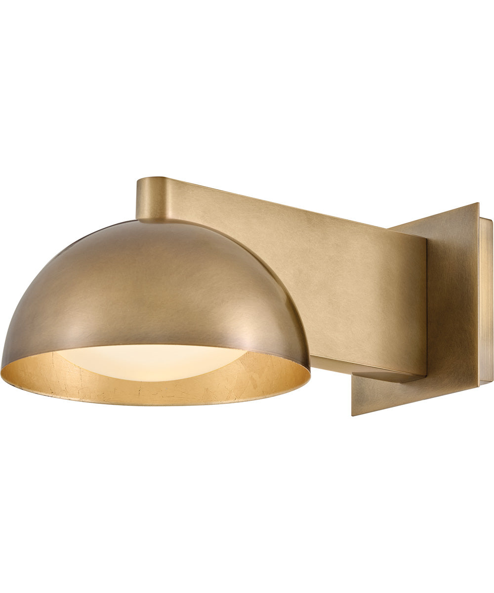 Vargas 1-Light Small Task Light Sconce in Heritage Brass