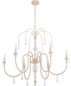 Clasica 6-light Chandelier Washed Oak