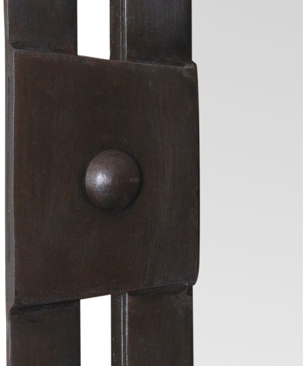 24x36" Wall Mirror in Distressed Gunmetal