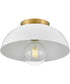 Stu 1-Light Small Flush Mount in Matte White