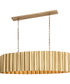 Allegra 5-Light Linear Pendant Weathered Brass