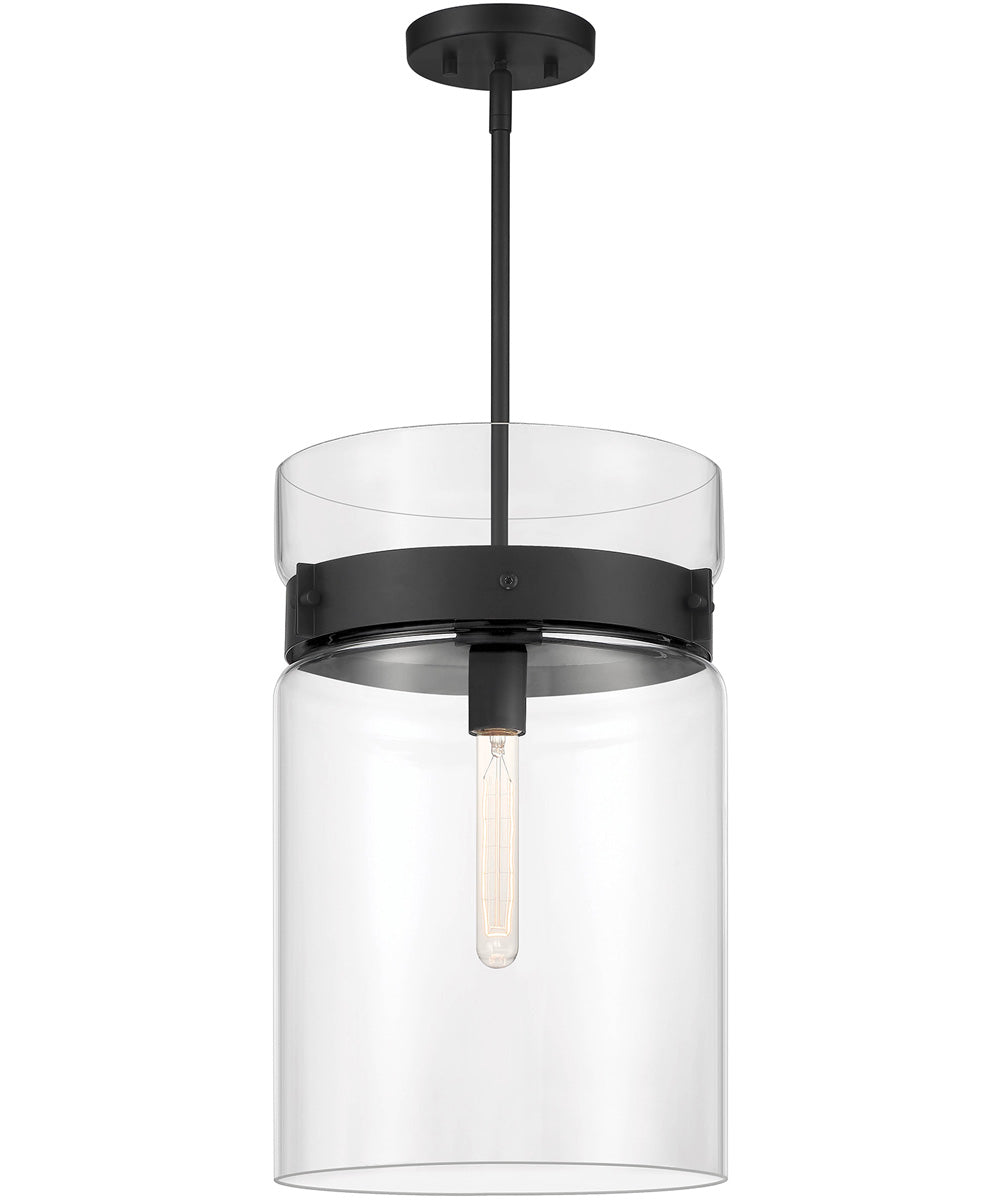 Midnight LA 1 Light Pendant Matte Black