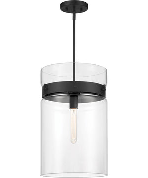 Midnight LA 1 Light Pendant Matte Black