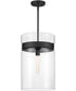 Midnight LA 1 Light Pendant Matte Black