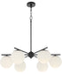 Jasper 3-light Chandelier Matte Black