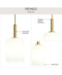 Reines 1-Light Pendant with Opal Glass Shade Brushed Gold