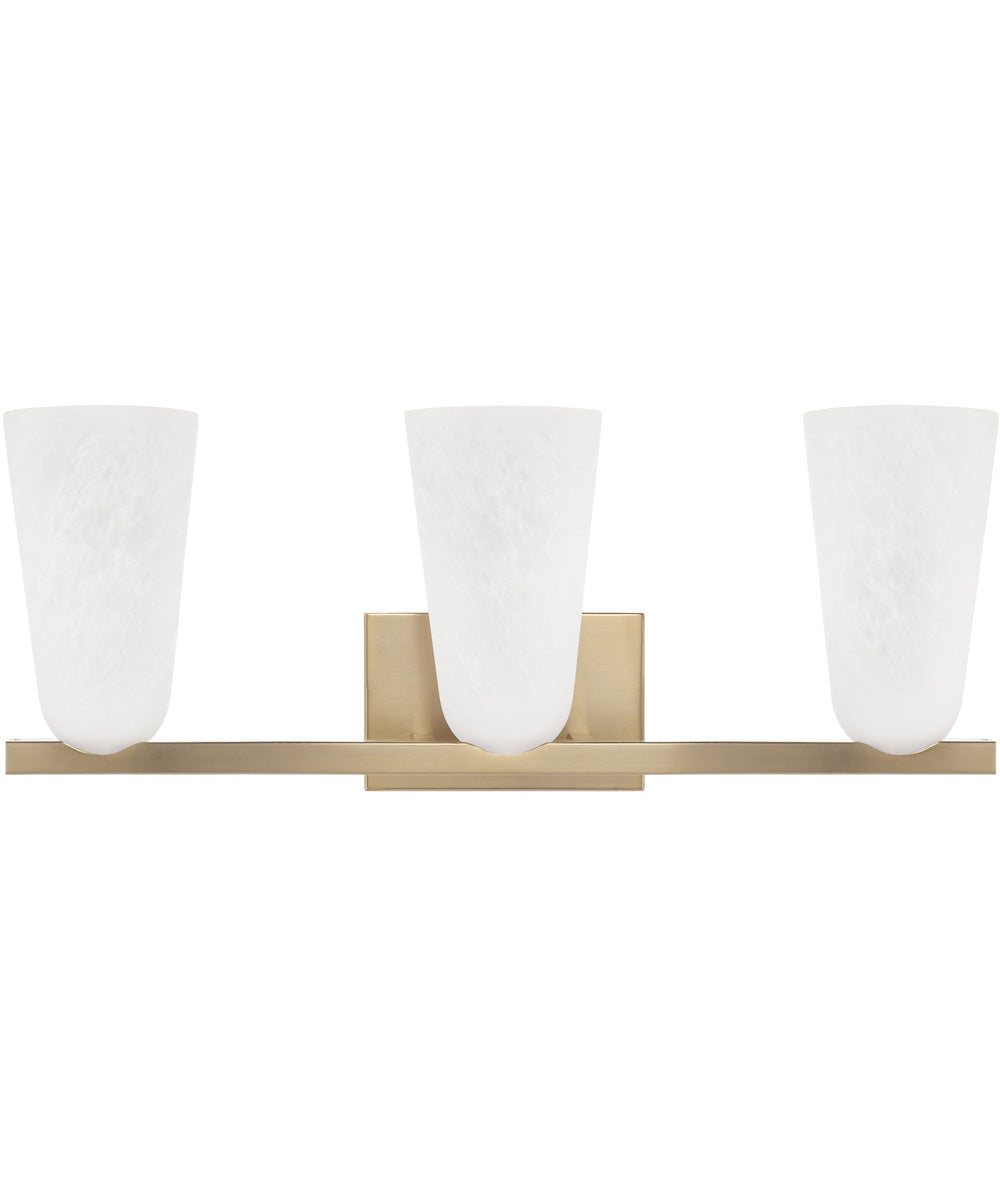 Romy 3-Light Vanity Matte Brass