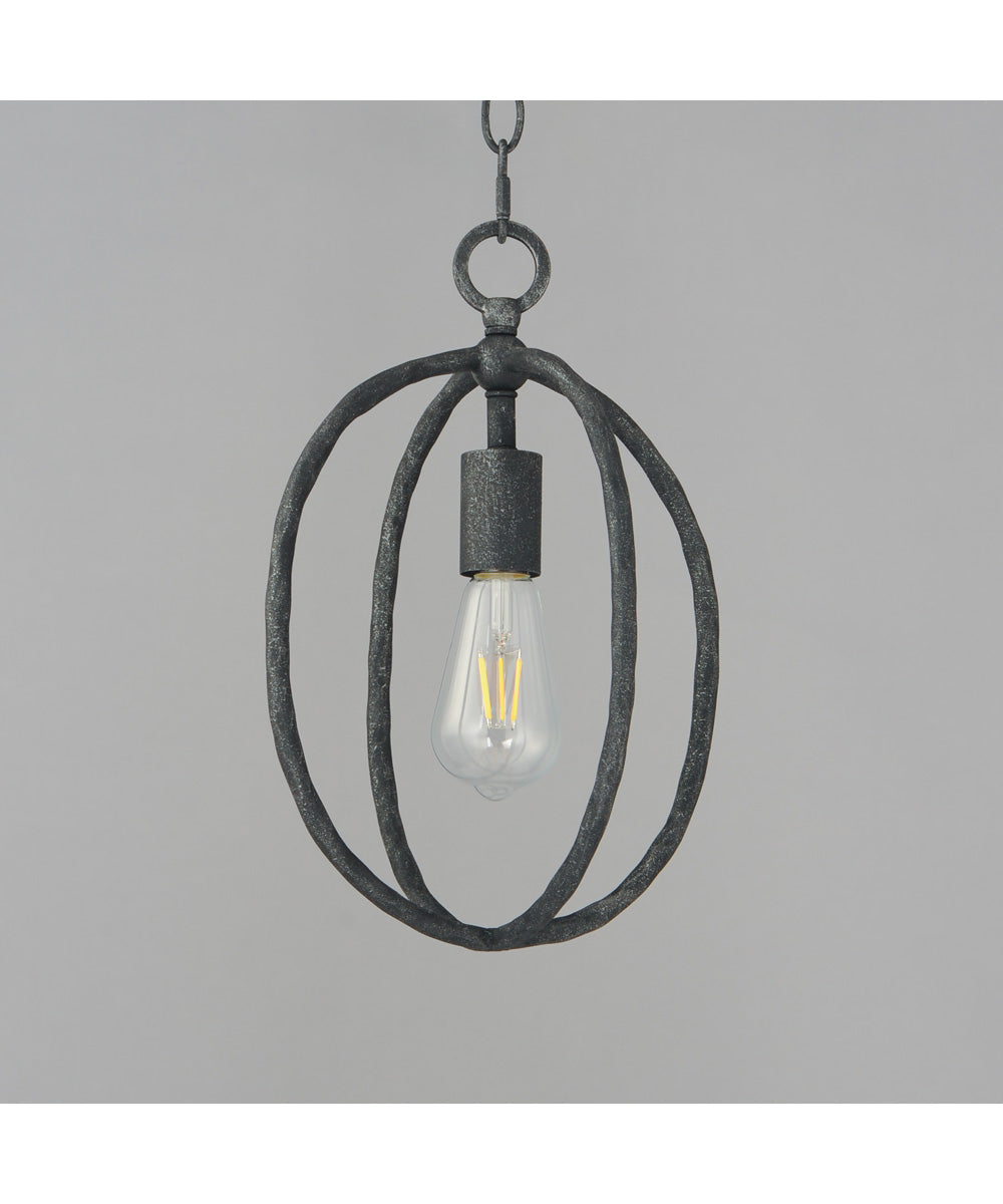 Martel 1-Light Mini Pendant Blacksmith