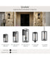 Shaw 19.5 inch 1 Light Outdoor Wall Light with Clear Glass Textured Black