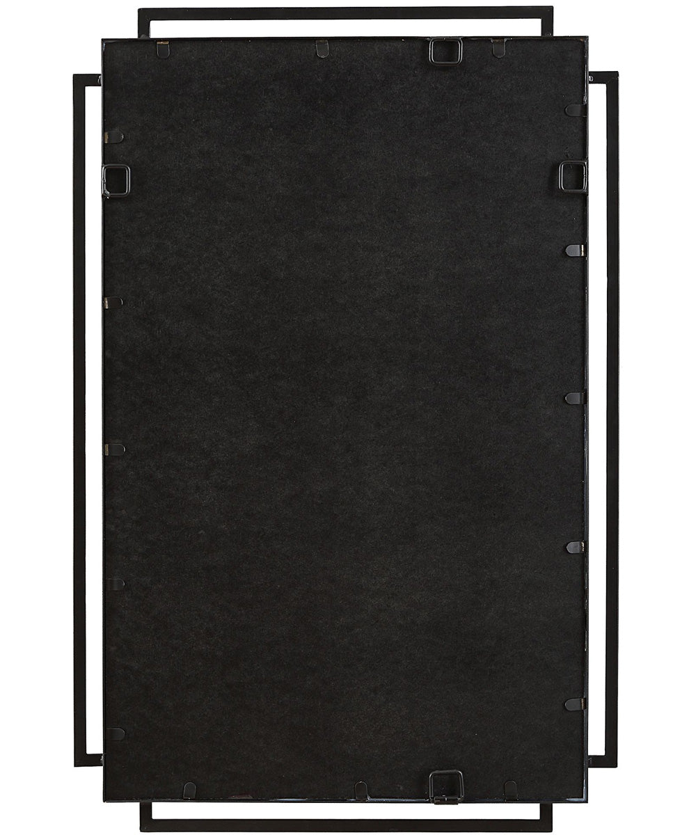 22x34" Wall Mirror in Matte Black