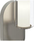 Mack 1-Light Wall Sconce with Layered Glass Shade Brushed Nickel